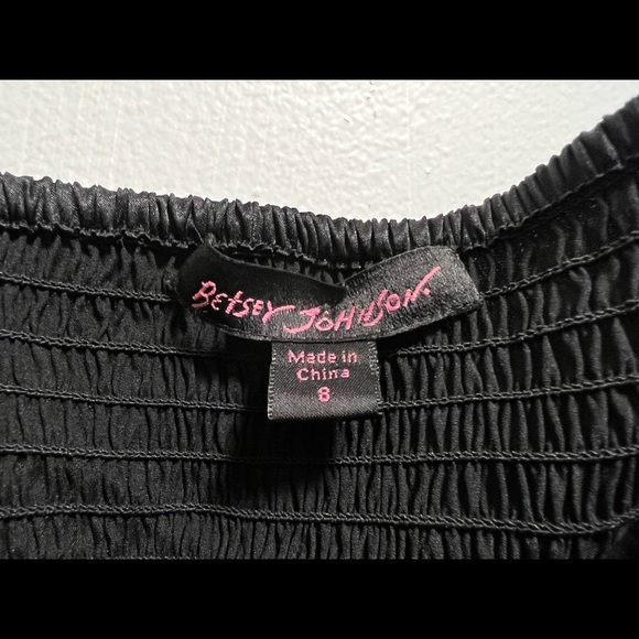 Betsy Johnson Holiday Sweet Gold Strapless Dress - Picture 8 of 9